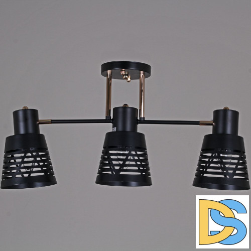 Потолочная люстра Reluce 06074-3.3-03 BK+FG