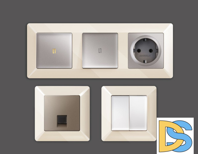 Рамка пятиместная Ambrella Volt Line AF110305