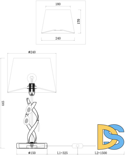 Настольная лампа Freya Monique FR2001TL-01G