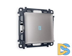 Комплект механизма 1-кл проходного выключателя с подсветкой Ambrella Volt Alfa MA502040