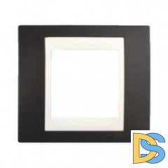 Рамка 1-ая (одинарная), Серо-зеленый/Белый, серия Unica, Schneider Electric