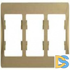 Рамка 3-ая (тройная), Титан, серия Glossa, Schneider Electric