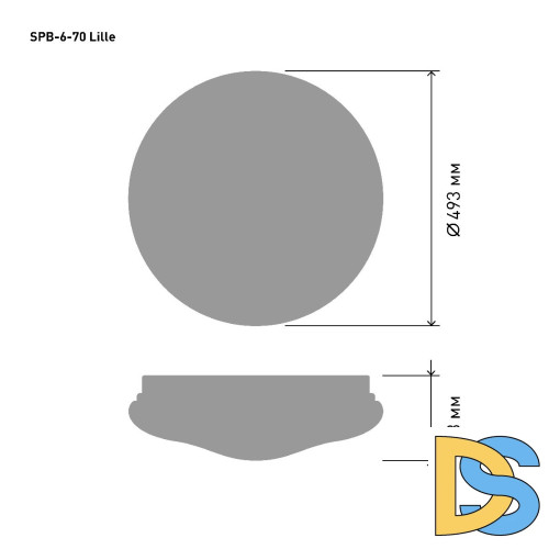Потолочный светильник Эра Классик без ДУ SPB-6-70 Lille Б0051080
