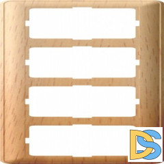 Рамка 4-ая (четверная), Бук (пластик), серия Wessen 59, Schneider Electric