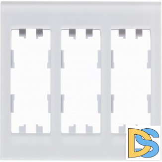 Рамка 3-ая (тройная), Стекло Матовое Белое, серия Atlas Design Nature, Schneider Electric