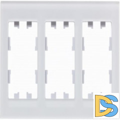 Рамка 3-ая (тройная), Стекло Матовое Белое, серия Atlas Design Nature, Schneider Electric