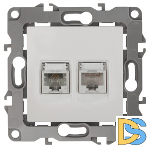 Розетка комбинированная RJ45+RJ11 Эра 12-3109-01 Б0018248