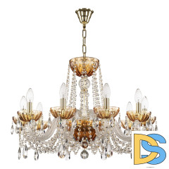 Подвесная люстра Bohemia Ivele Crystal 5402/10/240 G Amber/M-1H