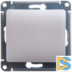 Выключатель 1-клавишный, Перламутр, серия Glossa, Schneider Electric