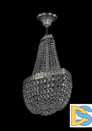 Люстра на штанге Bohemia Ivele Crystal 19283/H1/55IV Ni