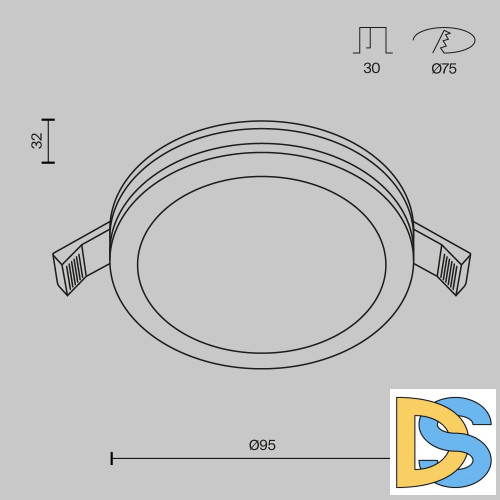 Встраиваемый светильник Maytoni Phanton DL2001-L12W4K