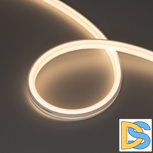 Светодиодная герметичная лента Arlight MOONLIGHT-TOP-U-A156-13x12mm 24V Warm3000 (11 W/m, IP67, 5m, wire x2) 042779