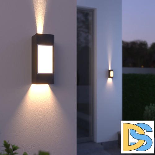 Уличный настенный светильник Elektrostandard 1638 Techno LED черный 4690389182044 a054929