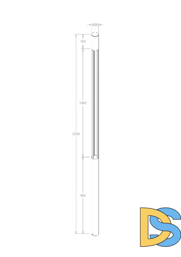 Парковый светильник Maytoni Mill O427FL-L30GF3K