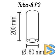 Потолочный светильник TopDecor Tubo8 P2 11