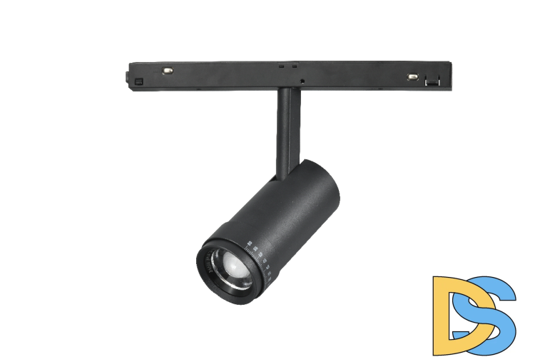 Трековый магнитный светильник iLedex Vision ZOOM 4822-020-D47-10W-10/60DG-3000K-BK