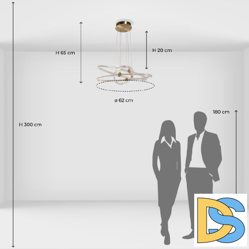 Подвесная люстра De Markt Мадлен 424017201