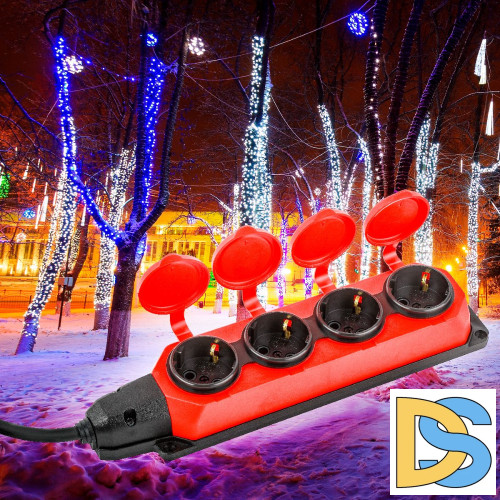 Удлинитель силовой Эра UK-4e-3x1,5-20m-IP44(KG) Б0057587