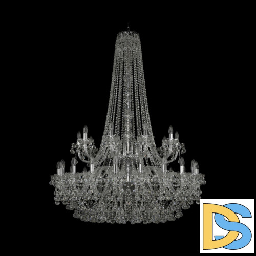 Подвесная люстра Bohemia Ivele Crystal 1409/20+10/400/h-152/2d Ni
