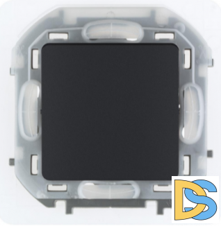 Переключатель Legrand Inspiria 1-кл IP44 антрацит , 673673