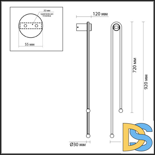 Настенный светильник Odeon Light Memfi 6633/18WL
