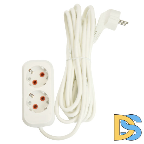 Удлинитель двухместный Stekker Home 49341