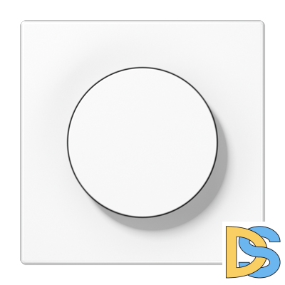 Лицевая панель светорегулятора Jung LS1740WW