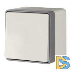 Выключатель накладной Werkel Gallant одноклавишный влагозащищенный (слоновая кость) W5010203