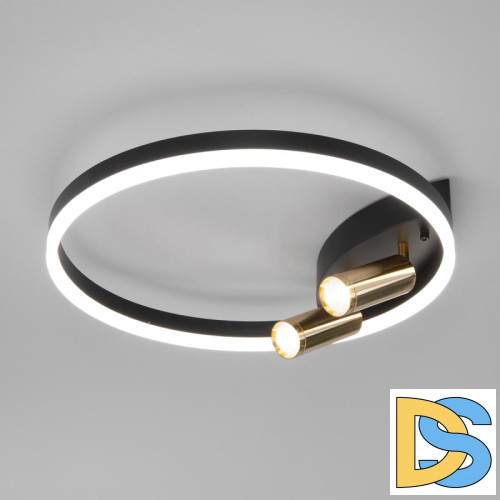 Потолочная люстра Eurosvet Luminari 90247/3 черный/золото Smart