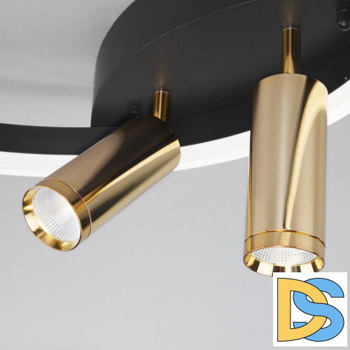 Потолочная люстра Eurosvet Luminari 90247/3 черный/золото Smart