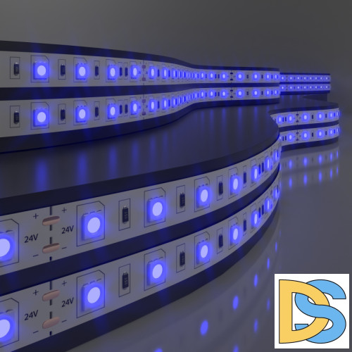 Светодиодная лента Elektrostandard 24V 14,4W 60Led 5050 IP65 синий, 5м 4690389167799