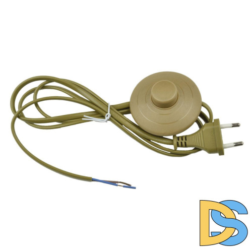 Шнур сетевой с вилкой и выключателем (UL-00004436) Uniel UCX-C20/02A-170 Brown