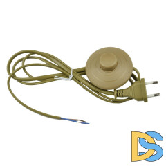 Шнур сетевой с вилкой и выключателем (UL-00004436) Uniel UCX-C20/02A-170 Brown