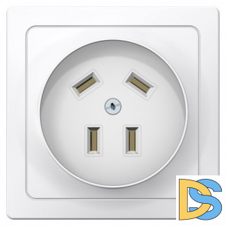 Силовая розетка 3P+N 32А 400В, Белый, серия Blanca, Schneider Electric