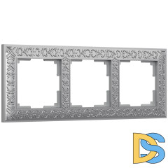 Рамка на 3 поста Werkel (матовый хром) WL07-Frame-03