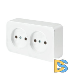 Розетка 2-местная б/з Stekker София MST10-12-01 49303