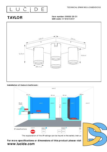 Спот Lucide Taylor 09930/20/31