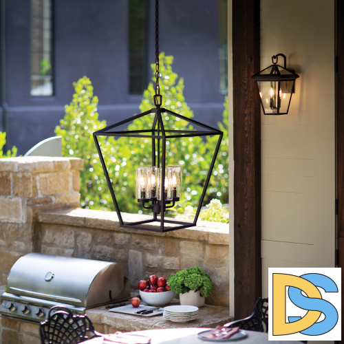 Уличный настенный светильник Hinkley QN-ALFORD-PLACE2-M-MB