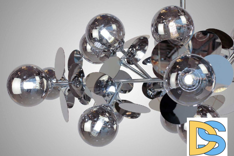 Люстра на штанге AM Group AM392 SP18 CHROM