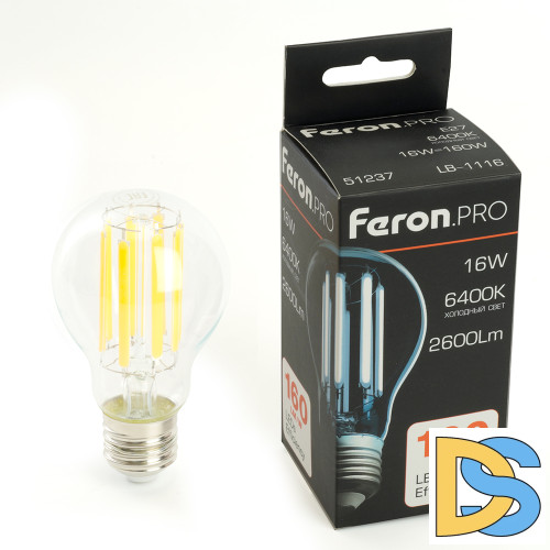 Светодиодная лампа Feron LB-1116 E27 16W 6400K 51237