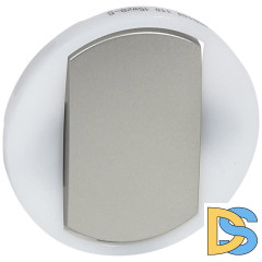 Лицевая панель Legrand Celiane выключателя одноклавишного с контурной подсветкой титановая 065104