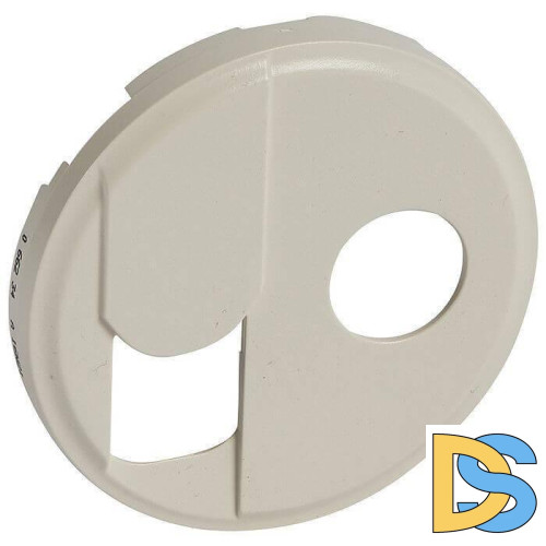 Лицевая панель Legrand Celiane розетки RJ45+ТV тип F слоновая кость 066234