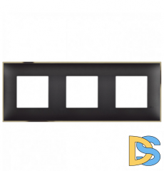 Рамка 3-я Черный/Золото Btichino Classia