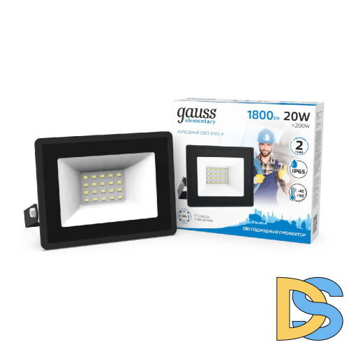 Прожектор светодиодный Gauss 20W 613100320