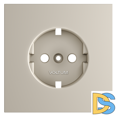 Накладка для розетки с заземлением, S70 (кашемир)