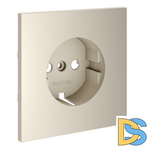 Накладка для розетки с заземлением, S70 (кашемир)