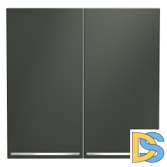 Клавиши для выключателя/переключателя двухклавишного с подсветкой, S70 (титан)