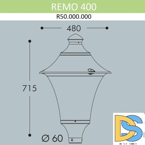 Уличный светильник Fumagalli Remo R50.000.000.AYE27