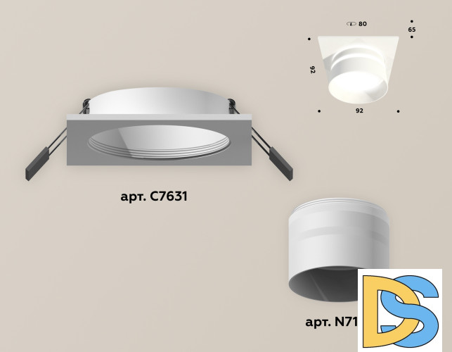Встраиваемый светильник Ambrella Light Techno XC7631042 (C7631, N7141)