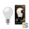 Лампа светодиодная диммируемая Gauss филаментная E27 10W 2700К матовая 102202110-D